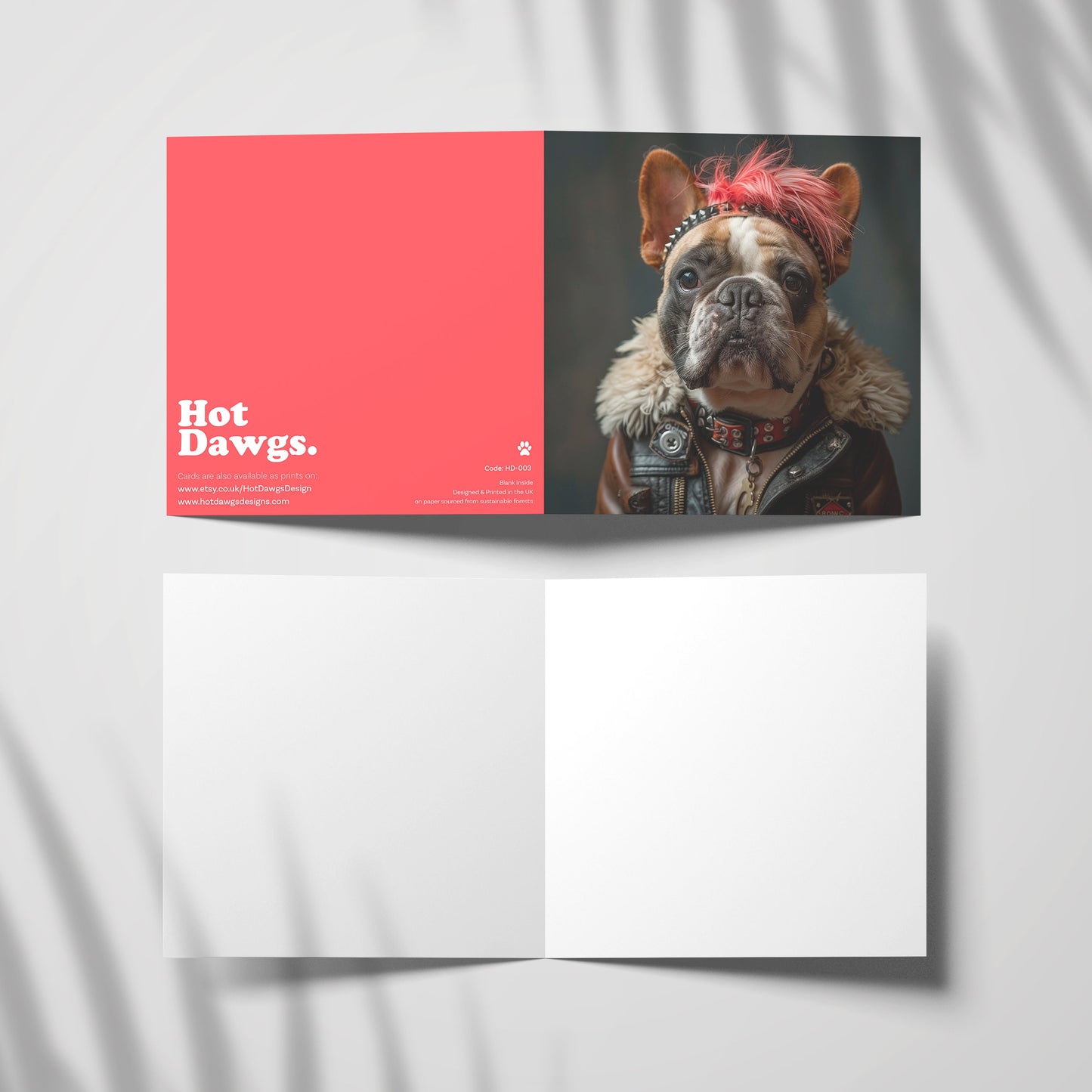 French Bulldog Greetings Card  #03