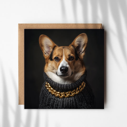 Corgi Greetings Card #01