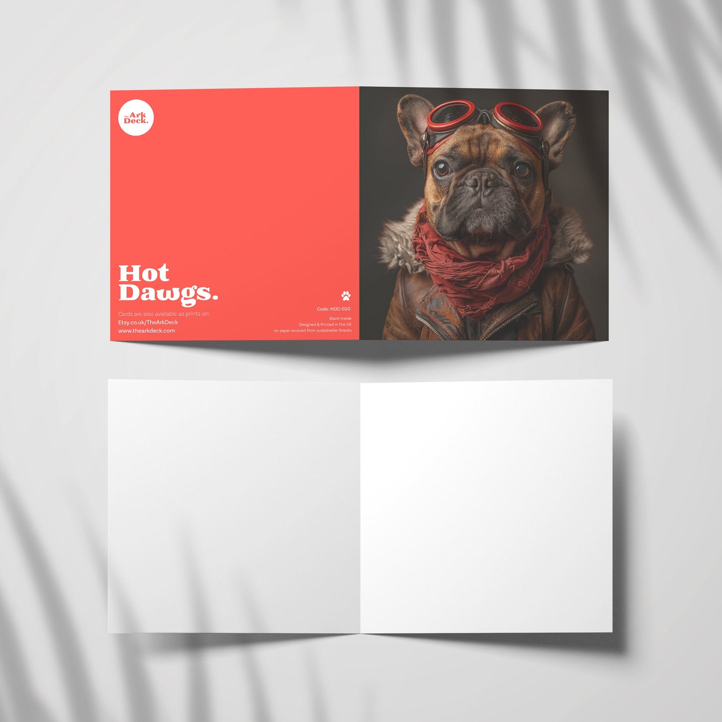 French Bulldog Greetings Card #02