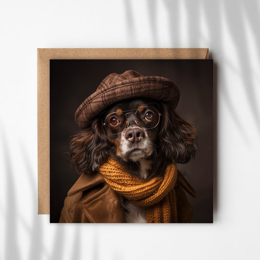 King Charles Spaniel Greetings Card