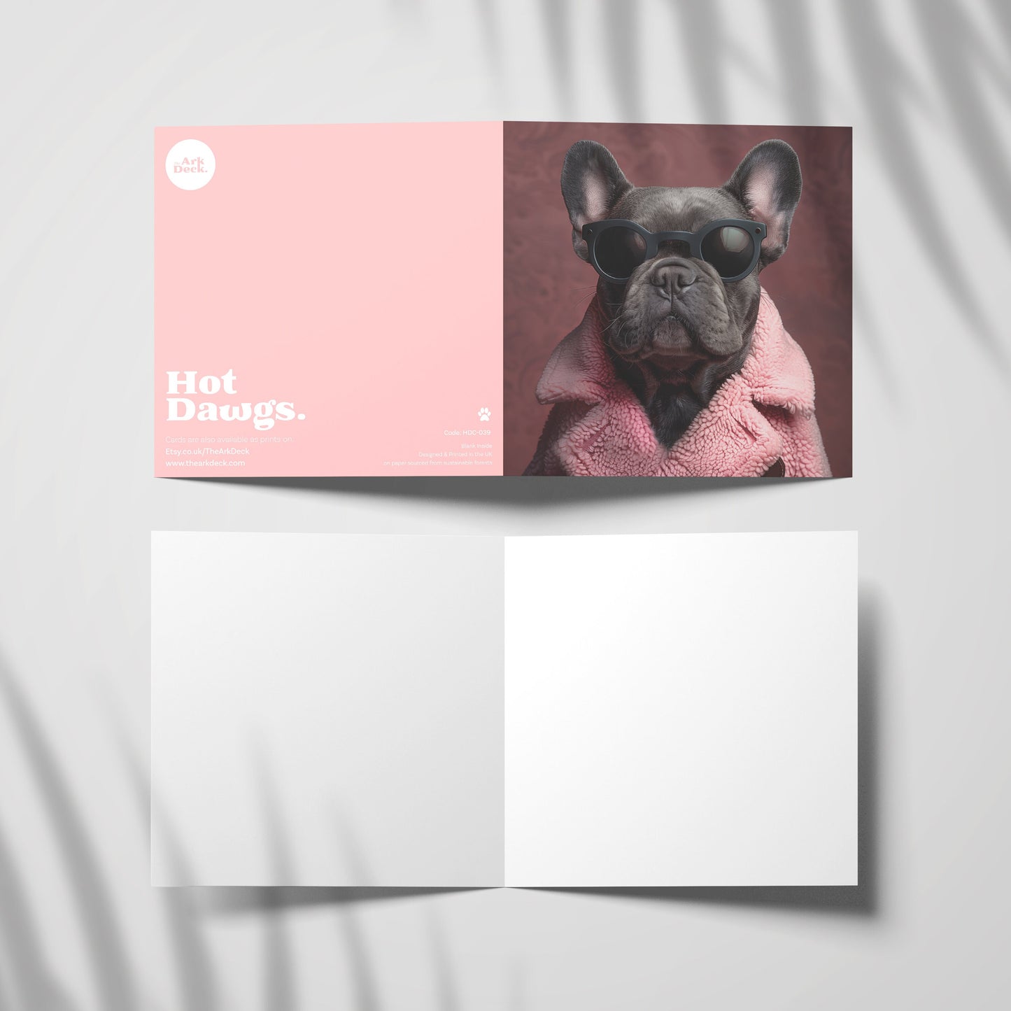 French Bulldog Greetings Card #01