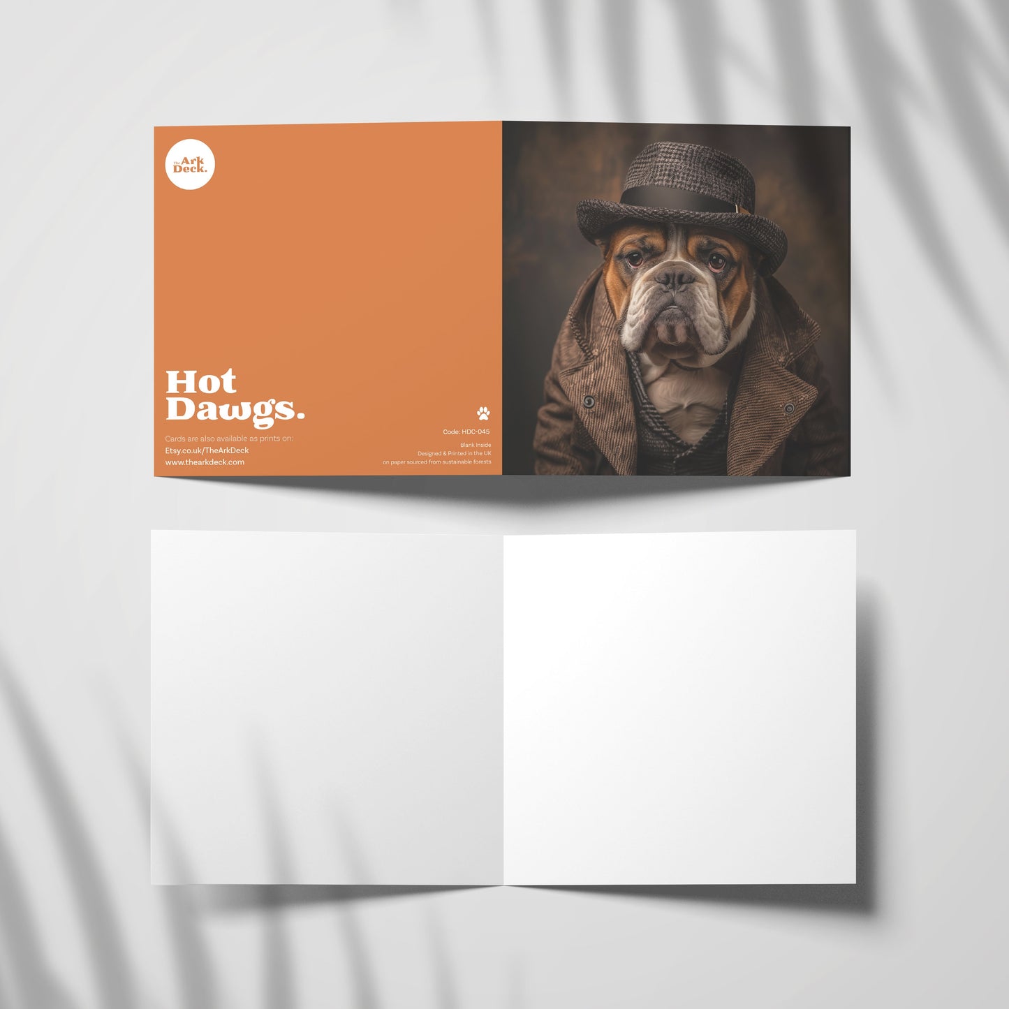 British Bulldog Greetings Card #01